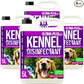 ULTIMA-PLUS XP Kennel Kleen - Disinfectant, Cleaner, Sanitiser & Deodoriser - Concentrated Formula Kennel Cleaner 20L Lavender