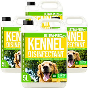 ULTIMA-PLUS XP Kennel Kleen - Disinfectant, Cleaner, Sanitiser & Deodoriser - Concentrated Formula Kennel Cleaner 20L Lemon
