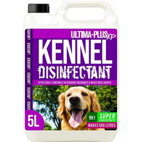 ULTIMA-PLUS XP Kennel Kleen - Disinfectant, Cleaner, Sanitiser & Deodoriser - Concentrated Formula Kennel Cleaner 5L Lavender