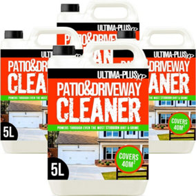 Ultima-Plus XP Patio & Driveway Cleaner - Deeply Cleans to Remove Stains, Grime and Dirt for Patios, Driveways, Block Paving 20L