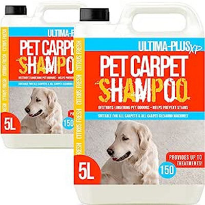 Ultima-Plus XP Pet Carpet Shampoo - Professional Carpet Cleaning Solution Perfect for Pet Owners Citrus 10L