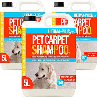 Ultima-Plus XP Pet Carpet Shampoo - Professional Carpet Cleaning Solution Perfect for Pet Owners Citrus 15L