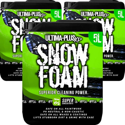 Ultima-Plus XP Snow Foam Car Shampoo pH Neutral Wash - Super Thick Foam Pre-Wash - Apple Fragrance 15L