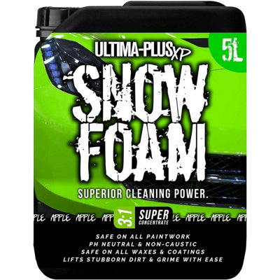 Ultima-Plus XP Snow Foam Car Shampoo pH Neutral Wash - Super Thick Foam Pre-Wash - Apple Fragrance 5L