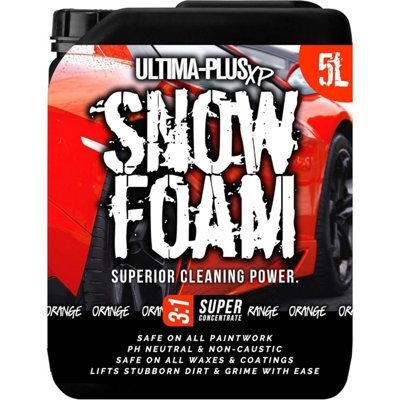 Ultima-Plus XP Snow Foam Car Shampoo pH Neutral Wash - Super Thick Foam Pre-Wash - Orange Fragrance 5L