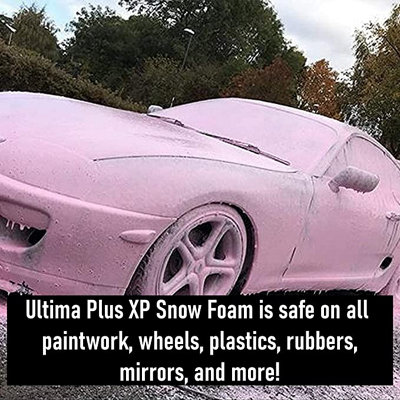 Ultima-Plus XP Snow Foam Car Shampoo pH Neutral Wash - Super Thick Foam Pre-Wash - Strawberry Fragrance 15L