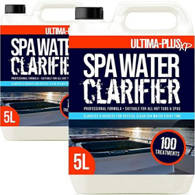 ULTIMA-PLUS XP Spa Water Clarifier - Transforms Hot Tub Water From Cloudy and Dirty to Crystal Clear 10L