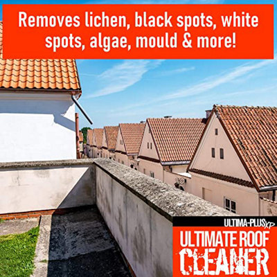 Ultima-Plus XP Ultimate Roof Cleaner - Removes Dirt, Grime, Lichen, Black Spots, White Spots, Moss, Mould and Algae (10 Litres)