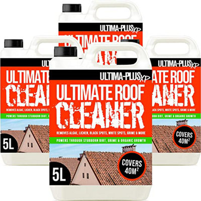 Ultima-Plus XP Ultimate Roof Cleaner - Removes Dirt, Grime, Lichen, Black Spots, White Spots, Moss, Mould and Algae (20 Litres)