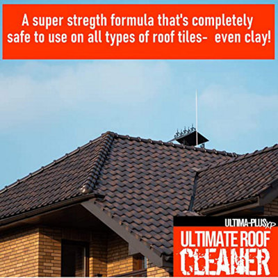 Ultima-Plus XP Ultimate Roof Cleaner - Removes Dirt, Grime, Lichen, Black Spots, White Spots, Moss, Mould and Algae (20 Litres)