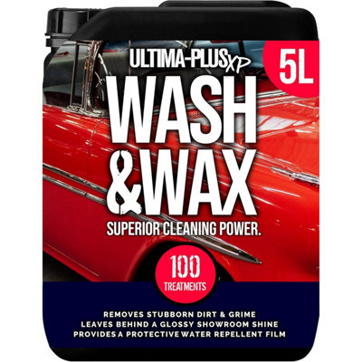Ultima-Plus XP Wash and Wax Car Shampoo - Removes Dirt, Grime and Stains & Leaves a Showroom Shine 5L