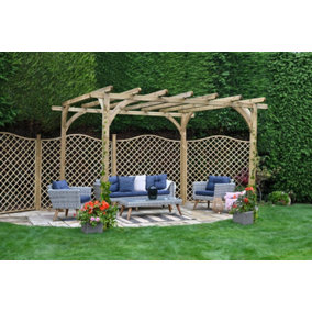 Ultima Wooden Garden Pergola - 3.6 x 3.6m