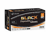 Ultimate Dg Black Nitrile Disposable Gloves - Xl 100Pc