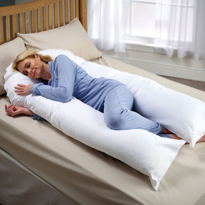 Ultimate Full Body Support Pillow U Shaped Side Sleeper or Pregnancy Cushion with Hollowfibre Filling