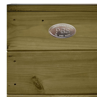 Ultimate Horizontal Tongue & Groove Fence Panel (Pack of 4) Width: 6ft (183cm) x Height: 3ft Interlocking Planks Fully Framed