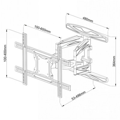 Ultimate Mounts UM172L Large Cantilever TV Bracket - 3