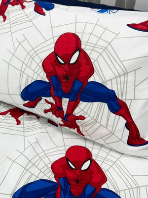Ultimate Spiderman Crime Fighter Single Panel Duvet and Pillowcase Set