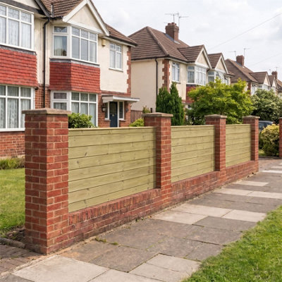 Ultimate Tongue & Groove Fence Panels Horizontal 4 Pack 6ft x 3ft Heavy ...
