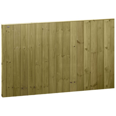 Ultimate Vertical Tongue & Groove Fence Panel (Pack of 4) Width: 6ft x Height: 4ft Interlocking Planks Fully Framed - 4