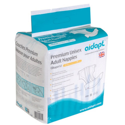 Ultra Comfort Premium Unisex Adult Diapers Medium Size with Super Absorbent Fabric
