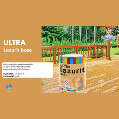 Ultra Lazurit Base Wood Coating, Protective Film