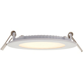 Ultra Slim Recessed Ceiling Downlight - 6W Warm White LED - IP44 Rated