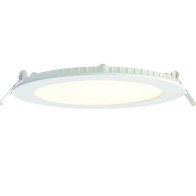 Ultra Slim Round Flush Ceiling Light 24W Warm White LED 3000k Corridor Lamp