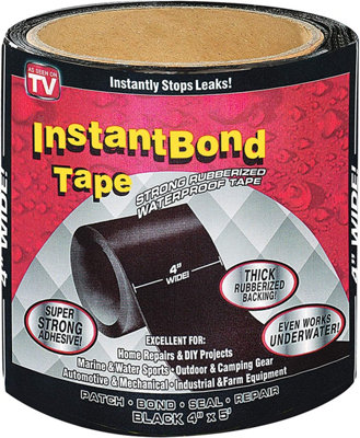 Ultra-Strong Waterproof Black PVC Repair Tape for Patching, Bonding &  Sealing Guttering, Pipes & Water Leaks