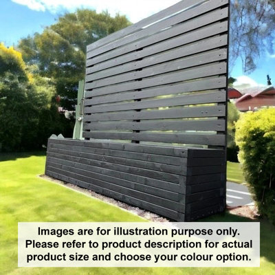 ULTRA Trellis (Painted Wooden Planter - Choice of Colours Available) - L180 x W8 x H180 cm