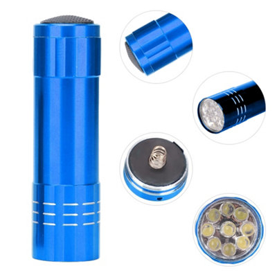 Ultra Violet Torch, UV Flashlight, 3 x AAA Batteries (Not Included), Blue