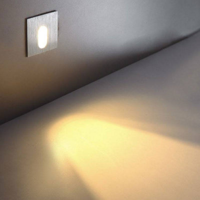 UltraBeam Square Recessed Indoor Wall Light - Stairway and Stair Riser ...