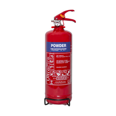 UltraFire 2kg Dry Powder Fire Extinguisher with Fire Blanket
