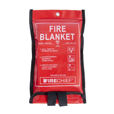 UltraFire 2kg Dry Powder Fire Extinguisher with Fire Blanket