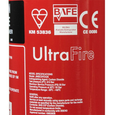 UltraFire 5kg CO2 Fire Extinguisher