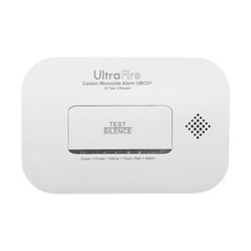 UltraFire UBCO1 10 Year Life Carbon Monoxide Alarm - 10 Year Warranty