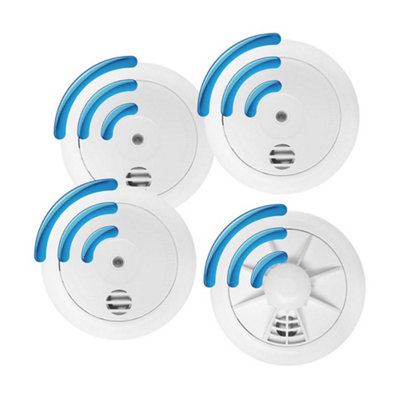 UltraFire ULL10RF Series Wireless Interlinked 10 Year Sealed Battery Smoke and Heat Alarm Kit - Scotland and England Compliant Price Comparisons | Compare The Build