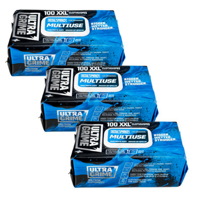 UltraGrime Pro Multiuse wipes 3 x 100 packs