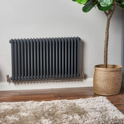 Ultraheat Anthracite 3 Column Radiator 600x997x100mm Hot Water, 1342W ...