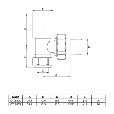 Ultraheat Cylindrical-25 Manual Angled Radiator Valve Pair, Anthracite ...