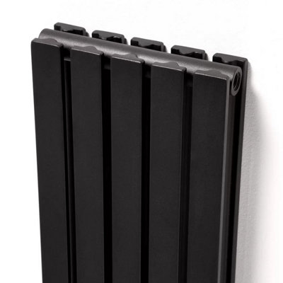 Ultraheat Linear Radiator 1800 x 268 mm - Black Mild Steel, Hot Water ...