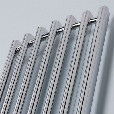 Ultraheat Trojan Radiator 1300x390 mm Chrome Steel, Hot Water/Electric ...