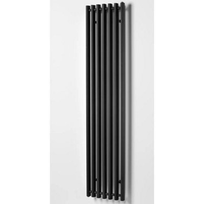 Ultraheat Trojan Radiator 1760 x 390 mm Black Steel, Hot Water/Electric ...