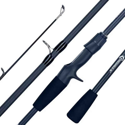 Ultralight Carbon Baitcasting Fishing Rod 2.28m Fast Action, 5-30g ...