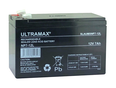 Yuasa Batteria Al Piombo NP7-12L Pb 12V 7Ah Vds, Faston 6,3mm AGM Ups - Foto 2