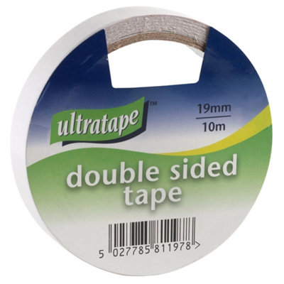 Ultratape Double Sided Tape (Pack of 12) White (One Size) DIY at B&Q