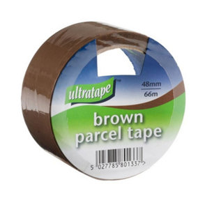 Ultratape Parcel Tape (Pack of 6) Brown (One Size)