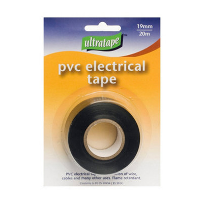 Ultratape PVC Black Electrical Tape Roll Black (One Size)