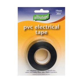 Ultratape PVC Black Electrical Tape Roll Black (One Size)