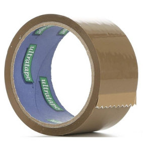 Ultratape Tape (Pack of 6) Brown (One Size)