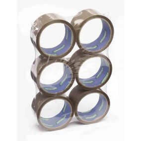 Ultratape Tape (Pack of 6) Brown (One Size)